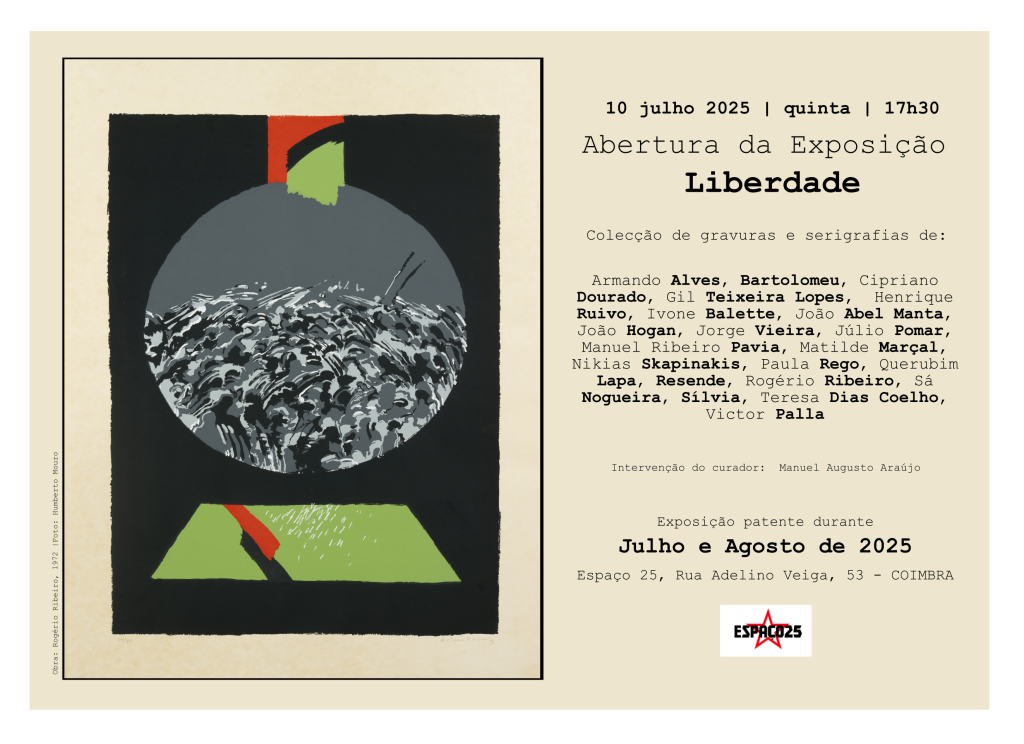 exposição liberdade gravuras pcp espaço 25