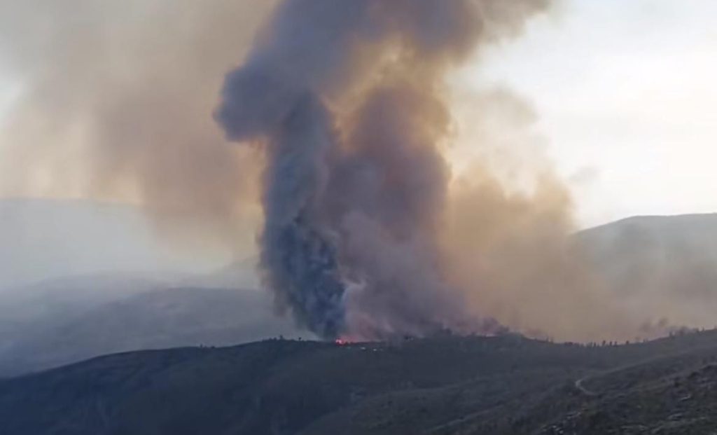 incendio Vale de Cambra @Paulo Celestina e Meteo Trás os Montes - Portugal