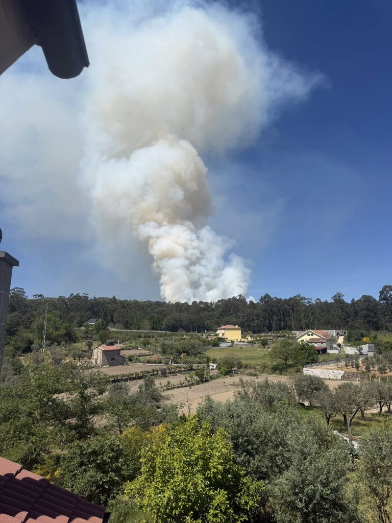 Incêndio em Rio de Moinhos é combatido por três meios aéreos @Rio de Moinhos