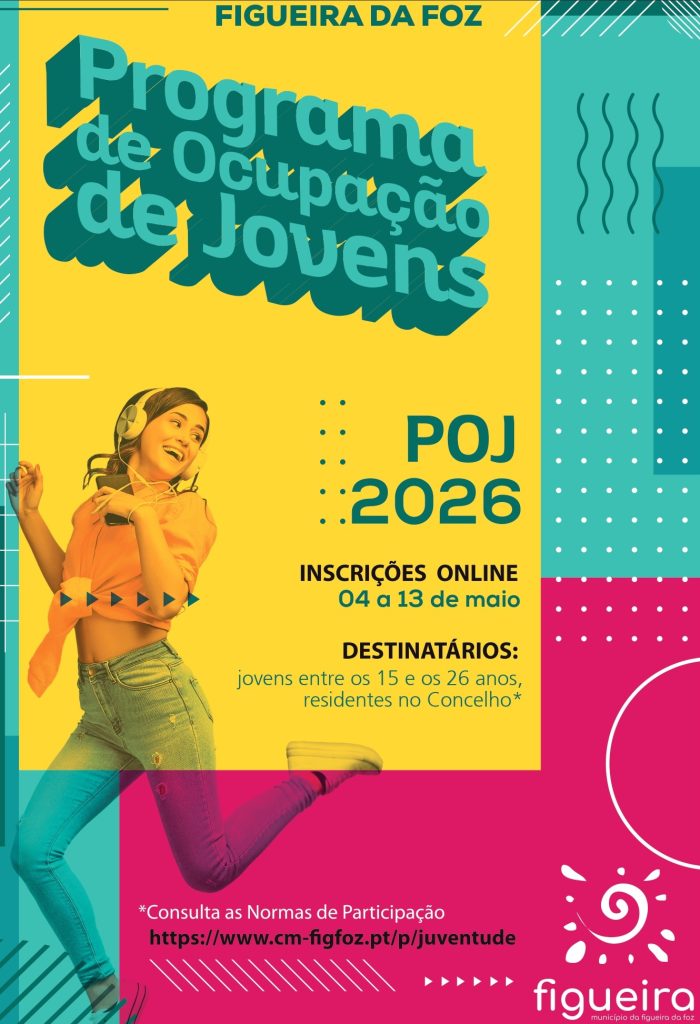 Inscrições para o Programa de Ocupação de Jovens 2026 começam segunda-feira @CM Figueira da Foz