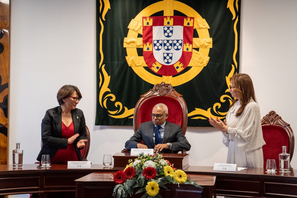 Presidente de Cabo Verde recebido nos Paços do Concelho em Tondela @CM Tondela