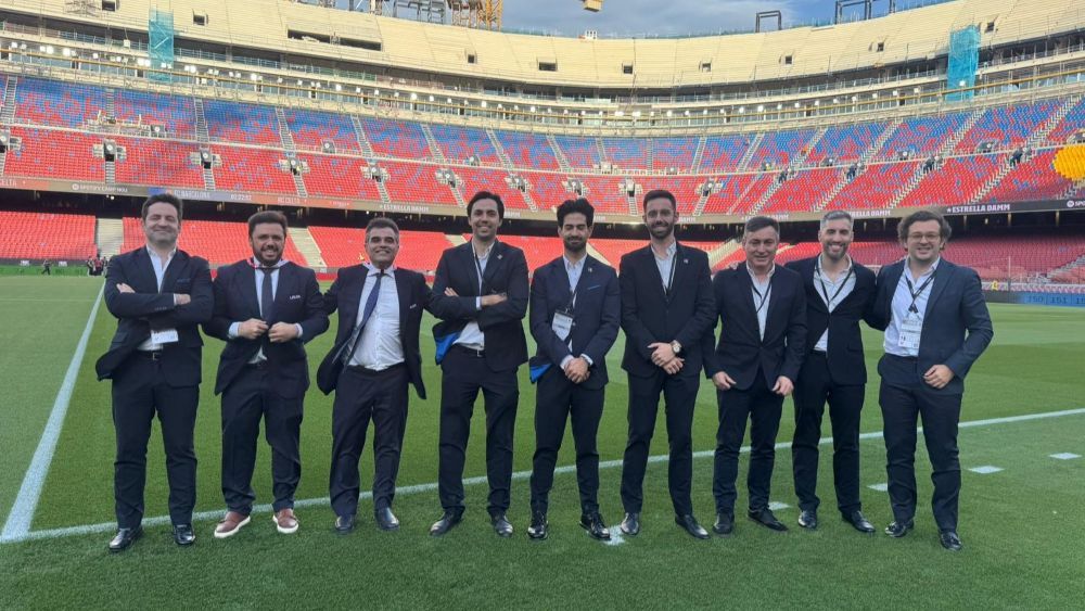 Comitiva portuguesa marcou presença no jogo da LaLiga @Liga Portugal