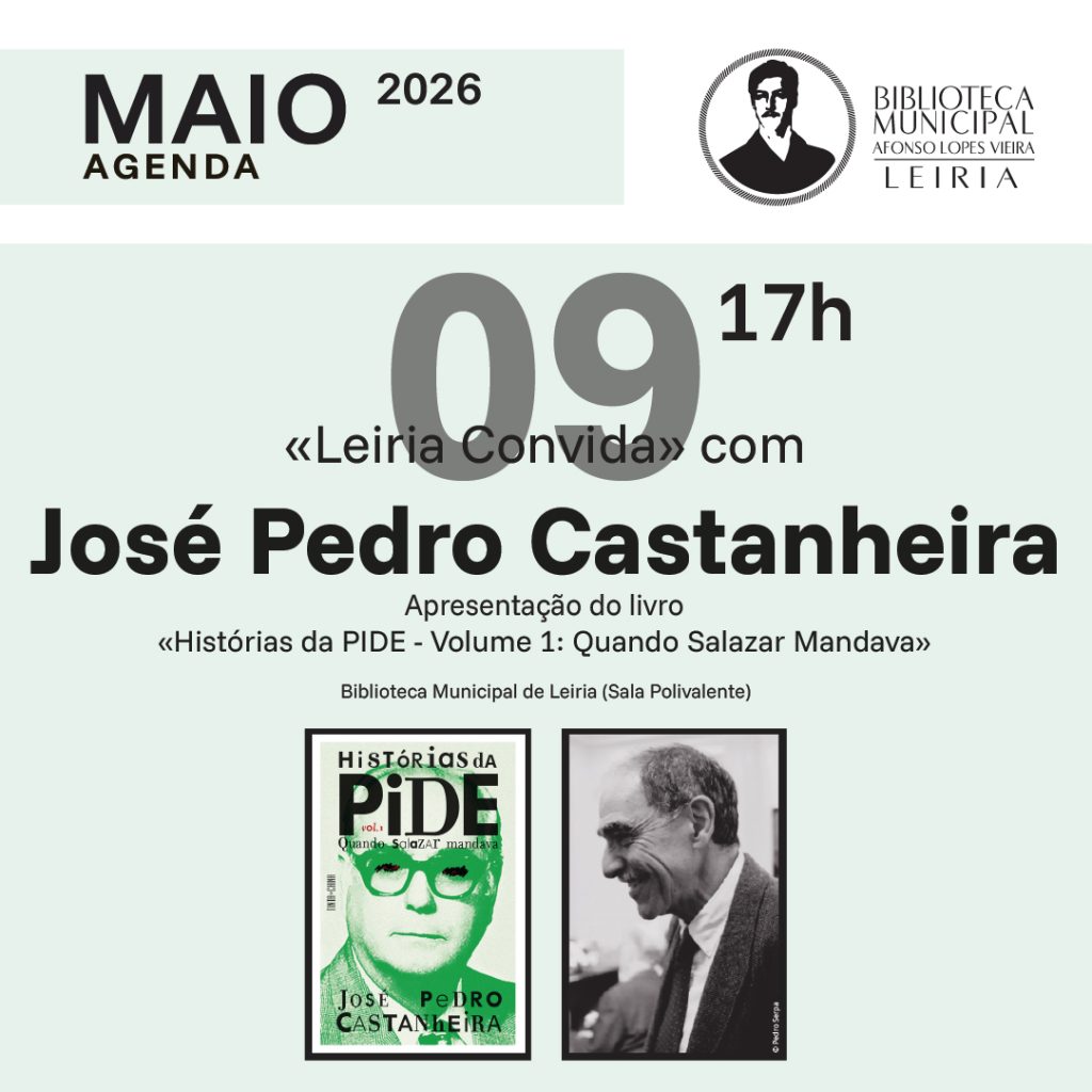 Biblioteca Municipal de Leiria recebe José Pedro Castanheira para apresentação de livro sobre a PIDE @CM Leiria