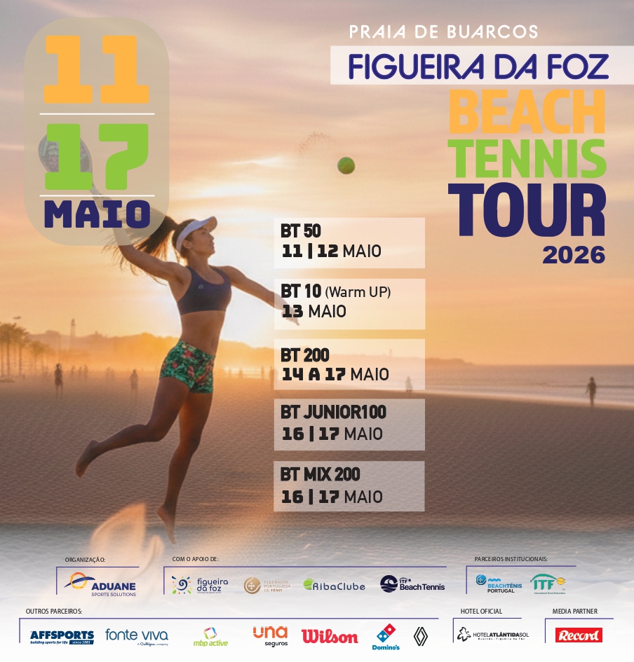 Figueira da Foz recebe evento do circuito internacional ITF Beach Tennis World Tour @CM Figueira da Foz