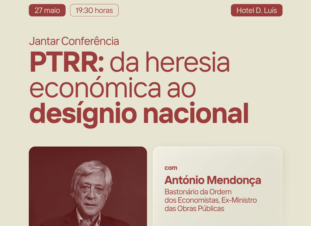 ISMT e Clube de Empresários de Coimbra promovem conferência sobre o PTRR com António Mendonça @ISMT
