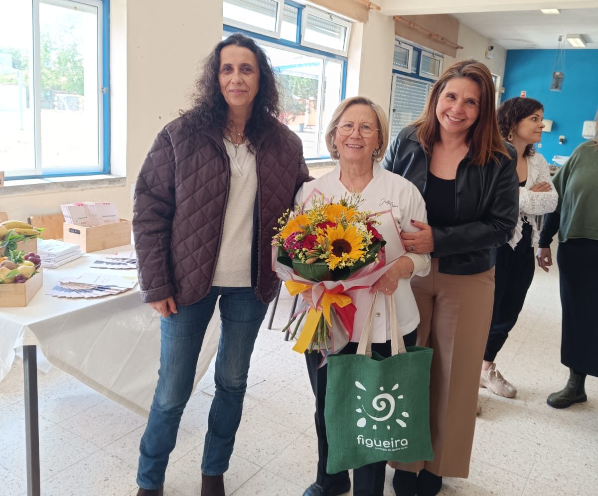 Chef Justa Nobre sensibiliza alunos para alimentação saudável e sustentável @CM Figueira da Foz