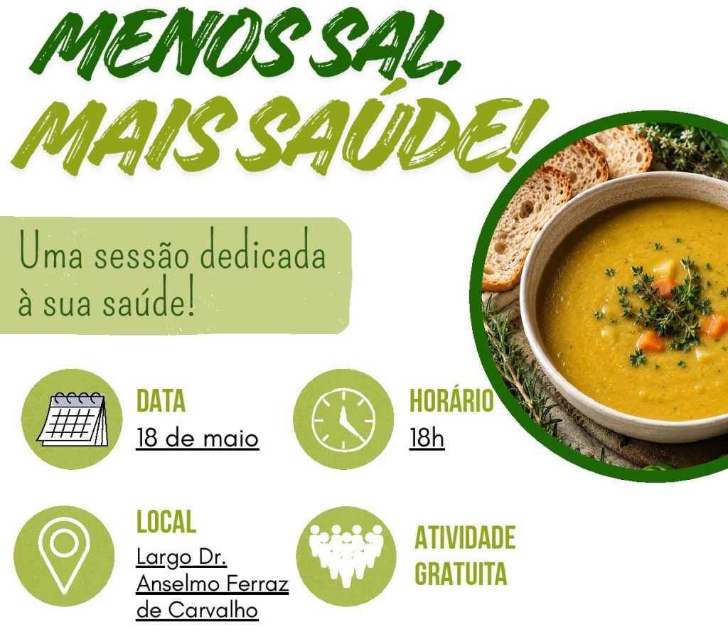 Tondela promove sessão de sensibilização para o uso de sal na comida @CM Tondela