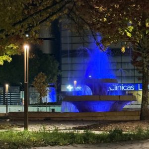Coimbra assinala Dia Mundial da Doença Inflamatória do Intestino com iluminação de fontes @CM Coimbra