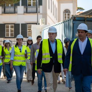 Visita à obra da Escola Bernardino Machado destaca complexidade e avanço dos trabalhos @CM Figueira da Foz