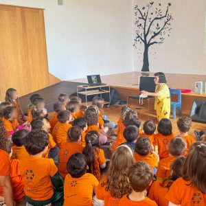 76 crianças celebraram Dia Mundial do Livro na Biblioteca Municipal Afonso Duarte @CM Montemor-o-Velho