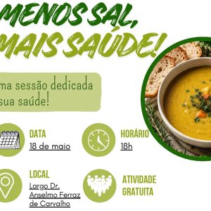 Tondela promove sessão de sensibilização para o uso de sal na comida @CM Tondela